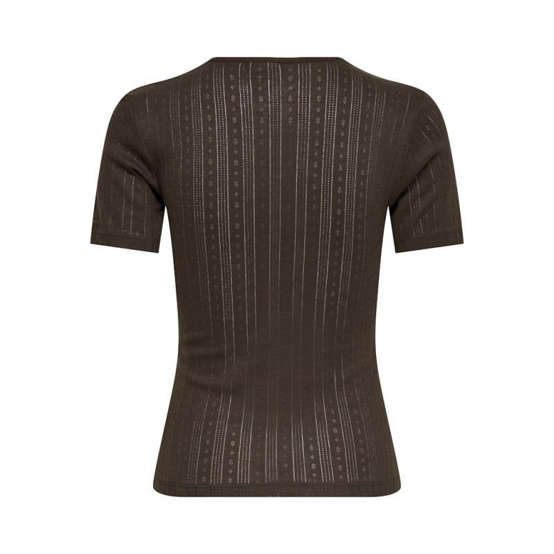 JDY Salsa Mia S/S Top - Chocolate Brown