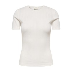 JDY Salsa Mia S/S Top - Cloud Dancer