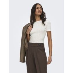 JDY Salsa Mia S/S Top - Cloud Dancer