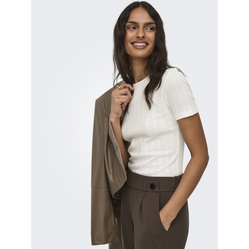 JDY Salsa Mia S/S Top - Cloud Dancer