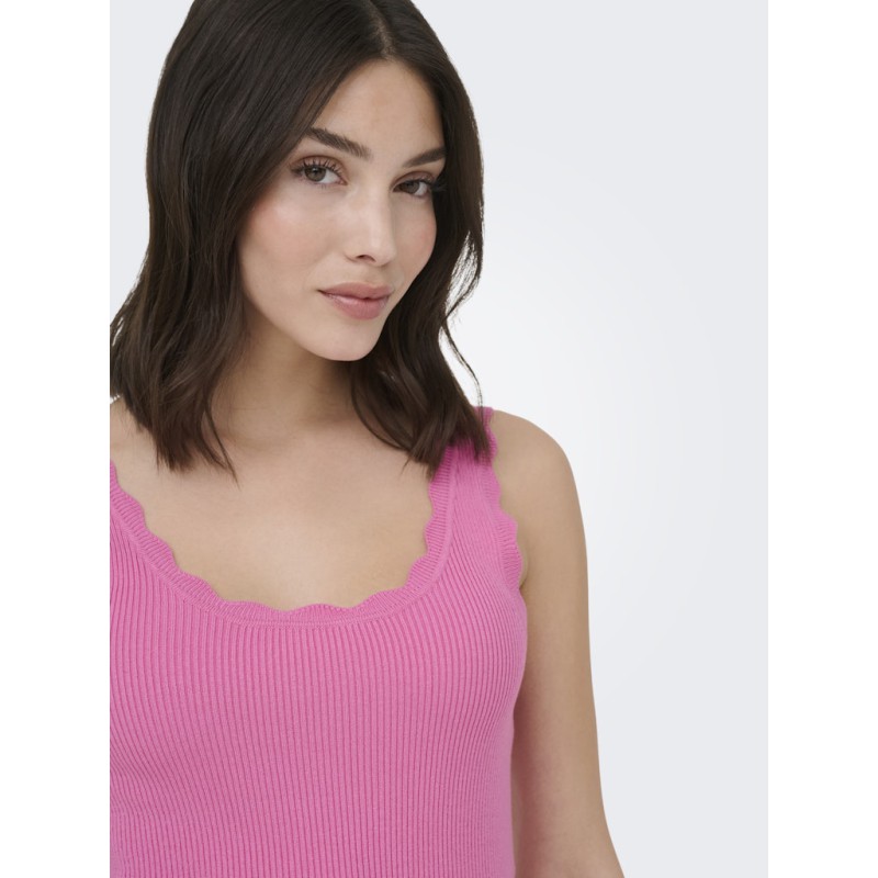 JDY Nanna Scallip Edge Strik Top - Wild Orchid