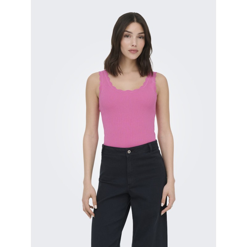 JDY Nanna Scallip Edge Strik Top - Wild Orchid