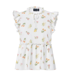 PIECES Emma Binde Snor Top - Bright White