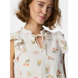 PIECES Emma Binde Snor Top - Bright White