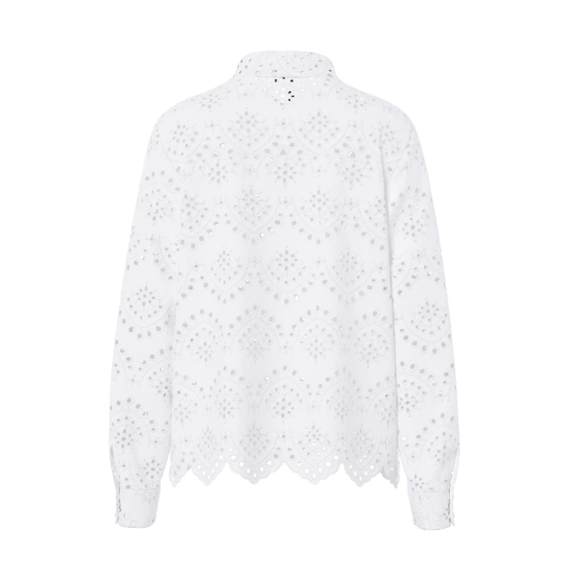 PIECES Vilde Langærmet Skjorte - Bright White