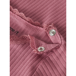 NAME IT Baby Hallie Langærmet Bodystocking - Mesa rose