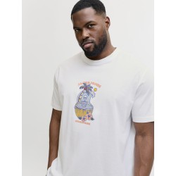 JACK & JONES Plus Cassis Skelet T-shirt - Bright White