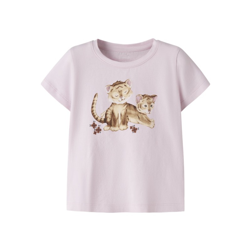 NAME IT Mini Herta Kortærmet T-shirt - Cradle Pink