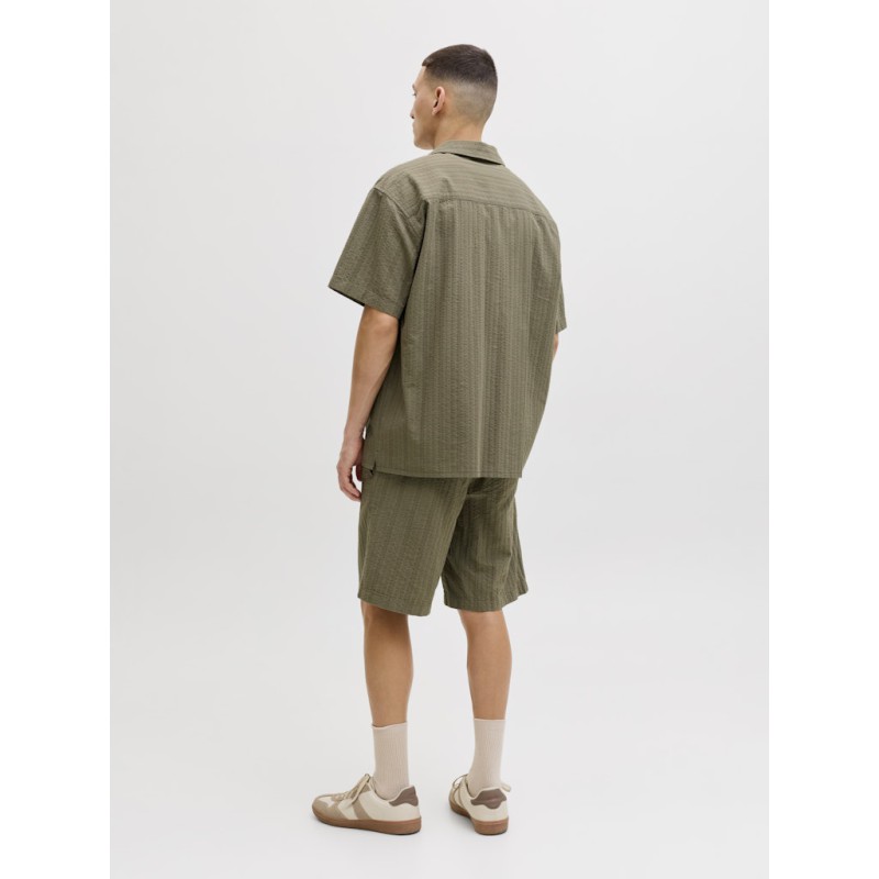 JACK & JONES Tyson kortærmet resort skjorte - Vetiver