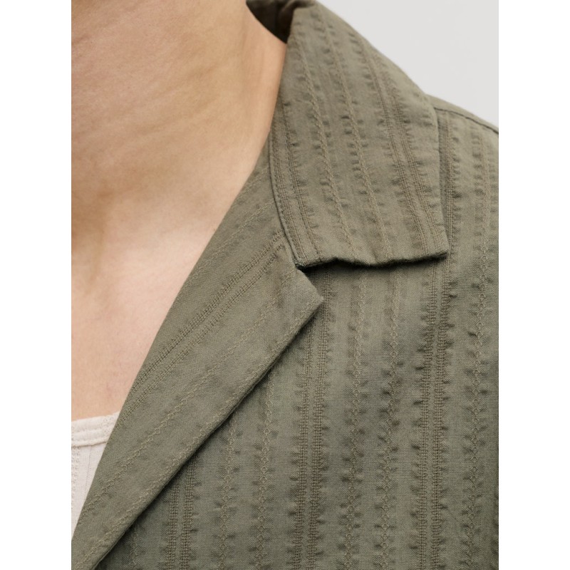 JACK & JONES Tyson kortærmet resort skjorte - Vetiver