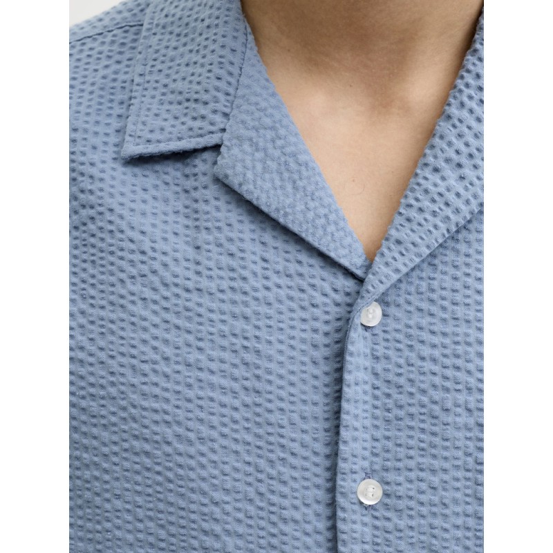 JJ REBEL Haven resort kortærmet t-shirt - Faded Denim