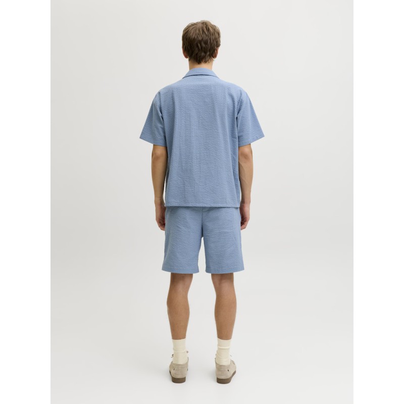 JJ REBEL Haven resort kortærmet t-shirt - Faded Denim