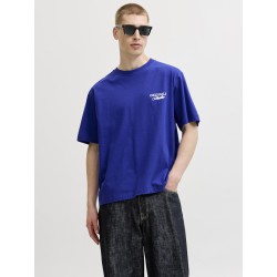 JACK & JONES Norrebro Typo T-shirt - Bluing
