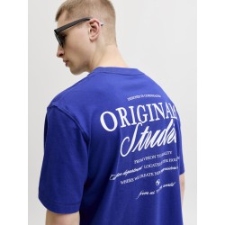 JACK & JONES Norrebro Typo T-shirt - Bluing