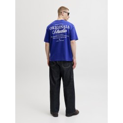 JACK & JONES Norrebro Typo T-shirt - Bluing