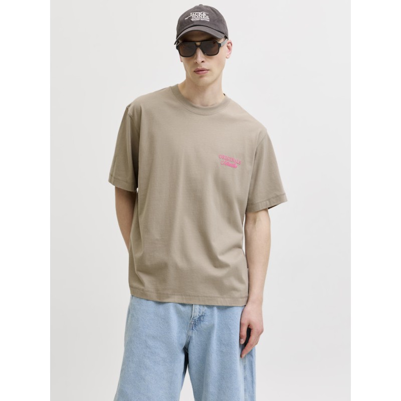 JACK & JONES Norrebro Typo T-shirt - Vintage Khaki