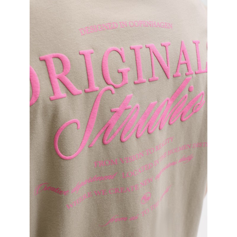 JACK & JONES Norrebro Typo T-shirt - Vintage Khaki