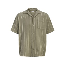 JACK & JONES Bradley kortærmet stribet skjorte - Vetiver