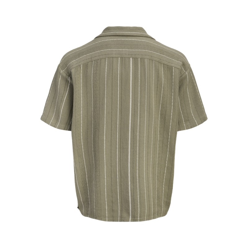 JACK & JONES Bradley kortærmet stribet skjorte - Vetiver