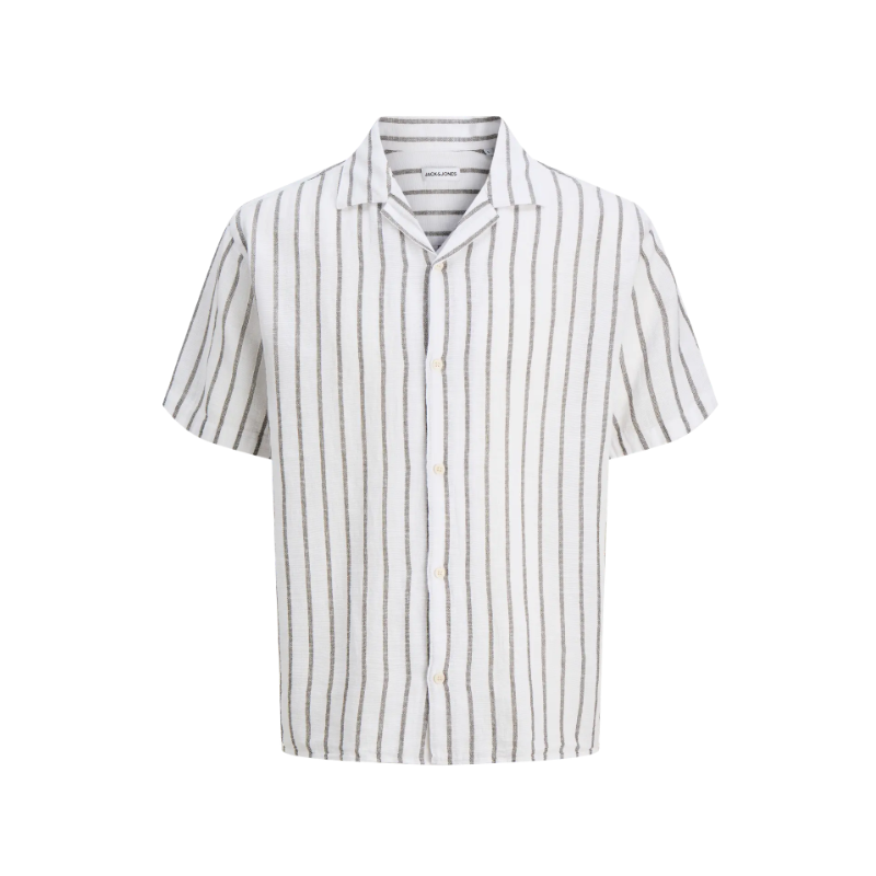 JACK & JONES Liam kortærmet resort skjorte - Dusty Olive