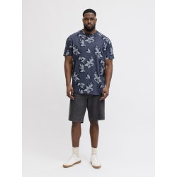 JACK & JONES PLUS Montauk kortærmet t-shirt - Odyssey Gray