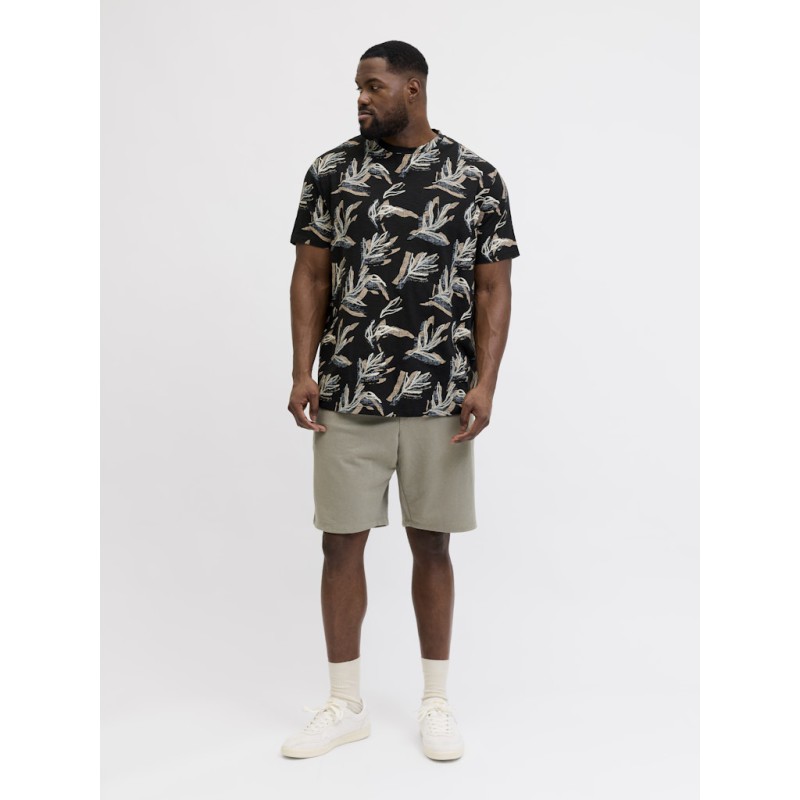 JACK & JONES PLUS Montauk kortærmet t-shirt - Black