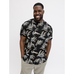 JACK & JONES PLUS Montauk kortærmet t-shirt - Black