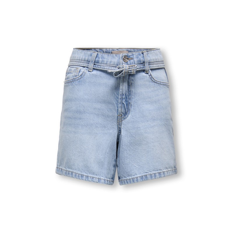 KIDS ONLY Gianna Bælte Shorts - Light Blue Denim