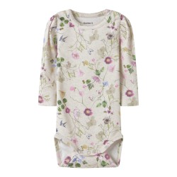 NAME IT Baby Falca Langærmet Bodystocking - Peyote Melange