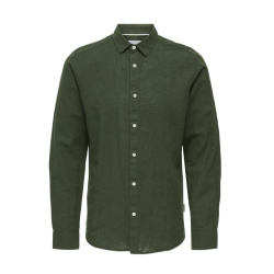 ONLY & SONS Caiden Hør Skjorte -Kambaba