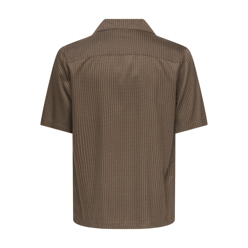ONLY & SONS Peru Relaxed Kortærmet Skjorte -  Potting Soil