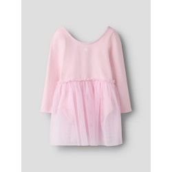 NAME IT Mini Daisy Langærmet Slim Kjole - Romance Rose