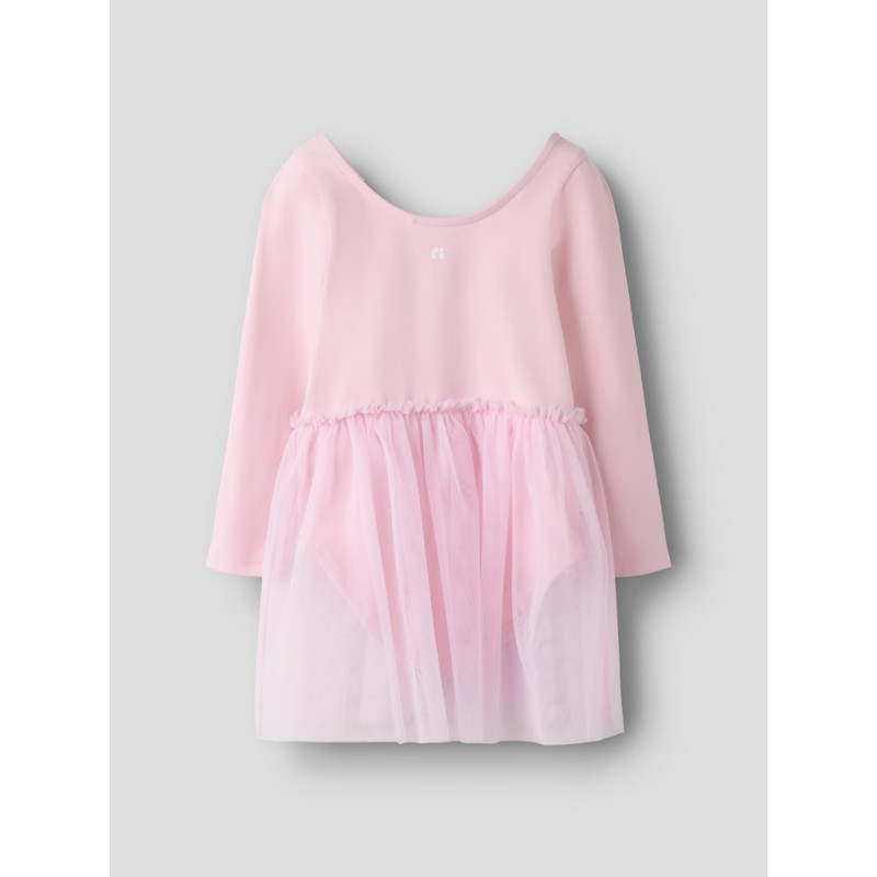 NAME IT Mini Daisy Langærmet Slim Kjole - Romance Rose