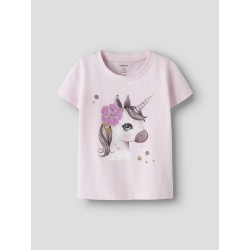 NAME IT Mini Jalisara Kortærmet Top - Cradle Pink