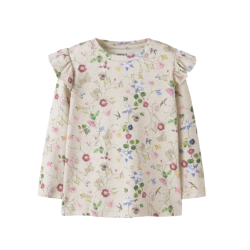 NAME IT Mini Flaca Langærmet Top - Peyote Melange