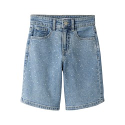 NAME IT KIDS Rose Rhine denim shorts -  Medium Blue Denim