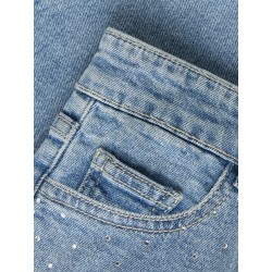 NAME IT KIDS Rose Rhine denim shorts -  Medium Blue Denim