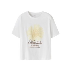 NAME IT KIDS Hadia kortærmet t-shirt - Bright White