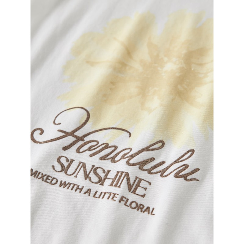 NAME IT KIDS Hadia kortærmet t-shirt - Bright White