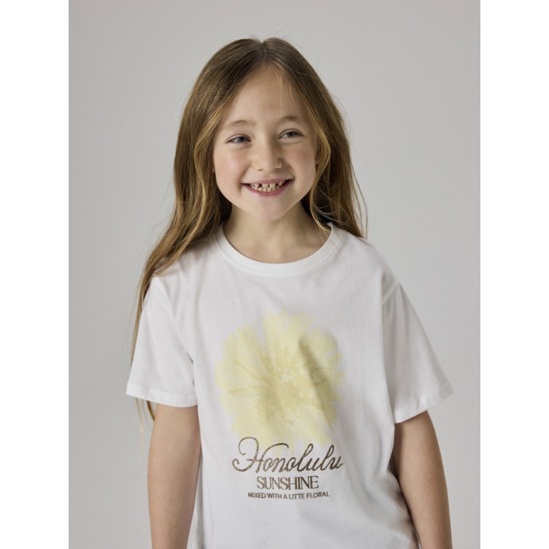 NAME IT KIDS Hadia kortærmet t-shirt - Bright White