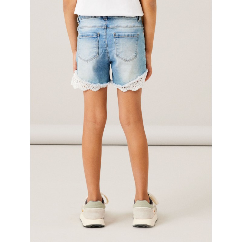 NAME IT KIDS Salli Slim Denim shorts - Medium Blue Denim