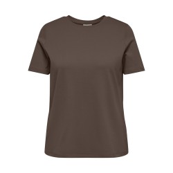ONLY CARMAKOMA Jen Kortærmet Jeans T-shirt - Chocolate Martini