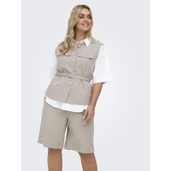 ONLY CARMAKOMA Bersa 274 Ærme Skjorte - Bright White