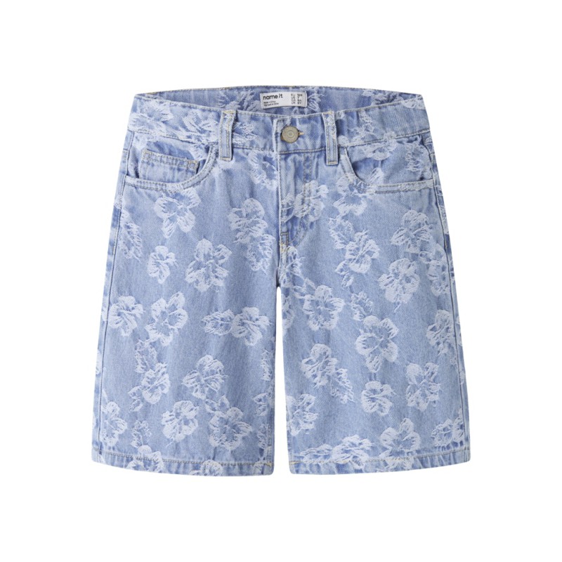 NAME IT KIDS Rose Jacq Shorts - Light Blue Denim