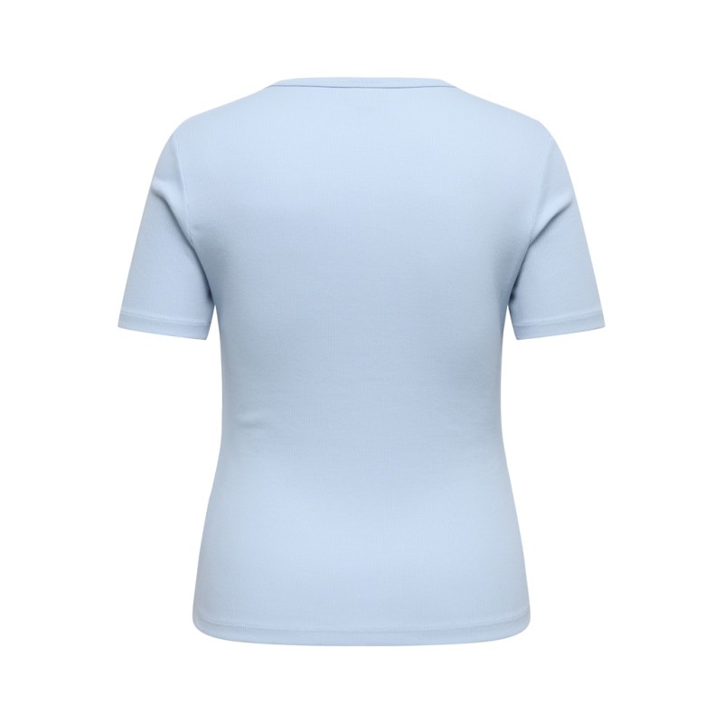 ONLY CARMAKOMA Val Kortærmet T-shirt - Soft Chambray