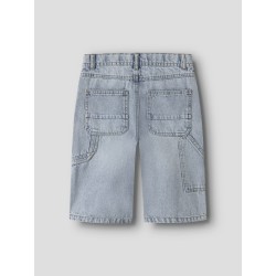 NAME IT KIDS Ryan Bermuda denim shorts - Light Blue Bleached Denim