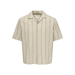 ONLY & SONS Walker Kortærmet resort Skjorte - Chinchilla