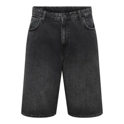 ONLY & SONS Carl Ballon Denim Shorts - Washed Black