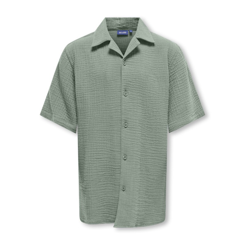 ONLY & SONS Junior Kyle Kortærmet Skjorte - Sea Spray