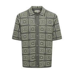 ONLY & SONS Bart Relaxed Strik Skjorte - Castor Gray
